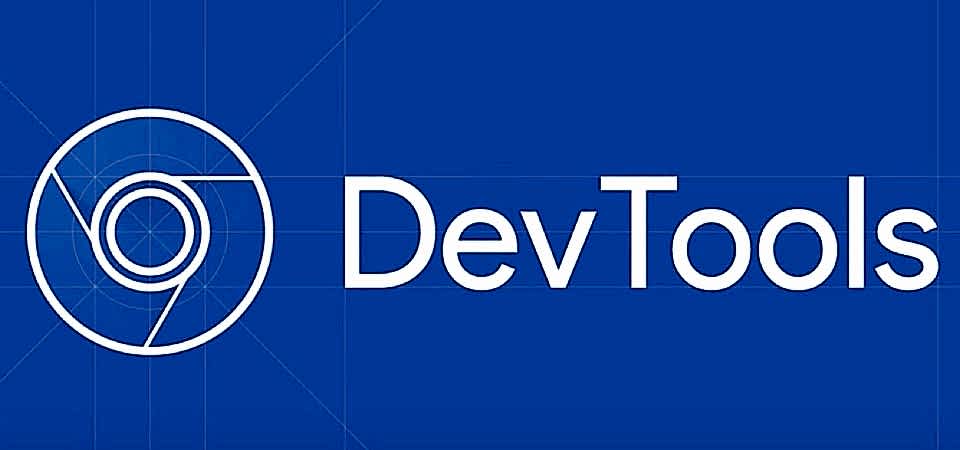 Chrome DevTools Coverage tab sekmesi nedir, ne işe yarar konulu mavi zemin üzerine beyaz yazı ile devtools yazısı